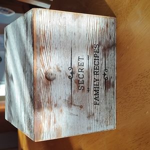 Wooden Recipe Book